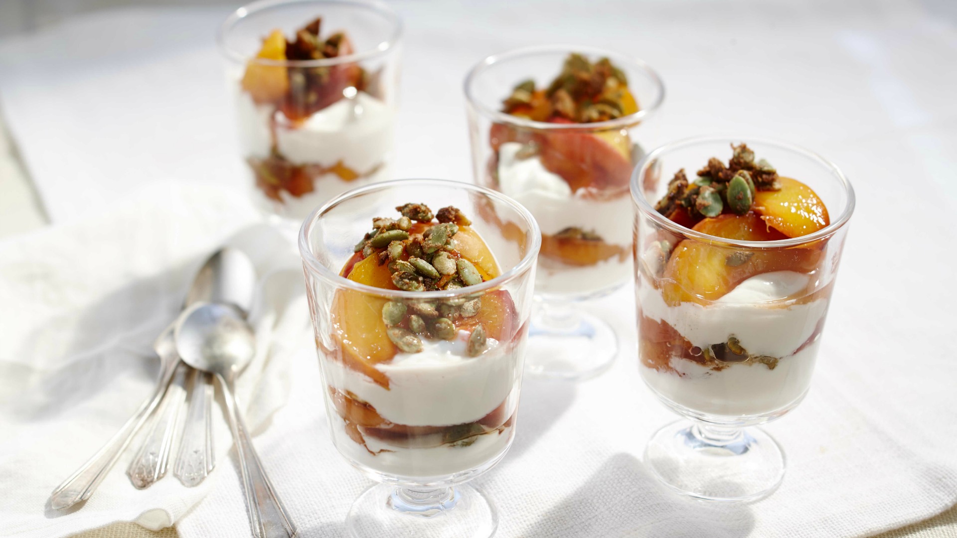 Spice Roasted Peach And Yogurt Parfaits - University of Ottawa Heart Institute Patient Alumni Associ