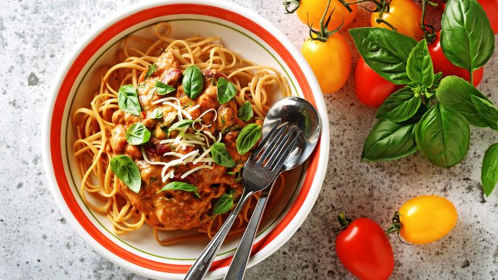 Roasted tomato sauce linguini - University of Ottawa Heart Institute Patient Alumni Association : Un