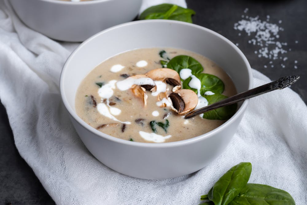 Soupe crémeuse best sale aux champignons