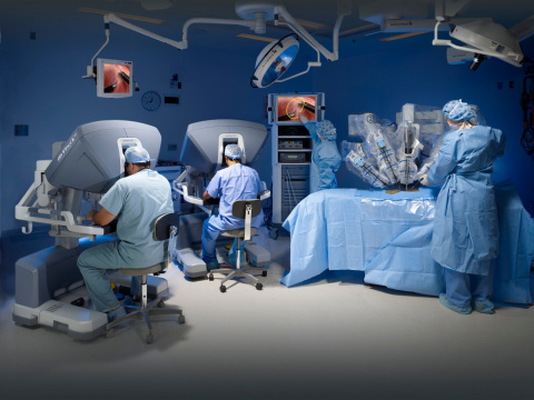 The da Vinci® surgical robot.