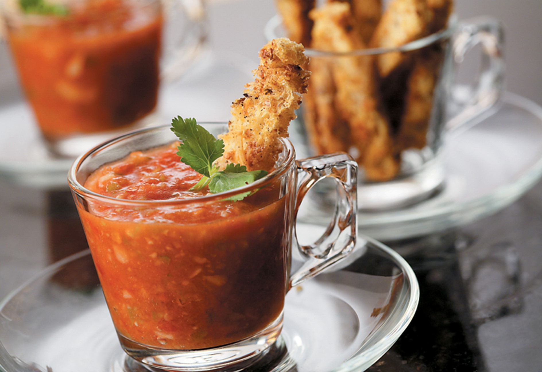 Gazpacho with multigrain croutons - University of Ottawa Heart Institute Patient Alumni Association 